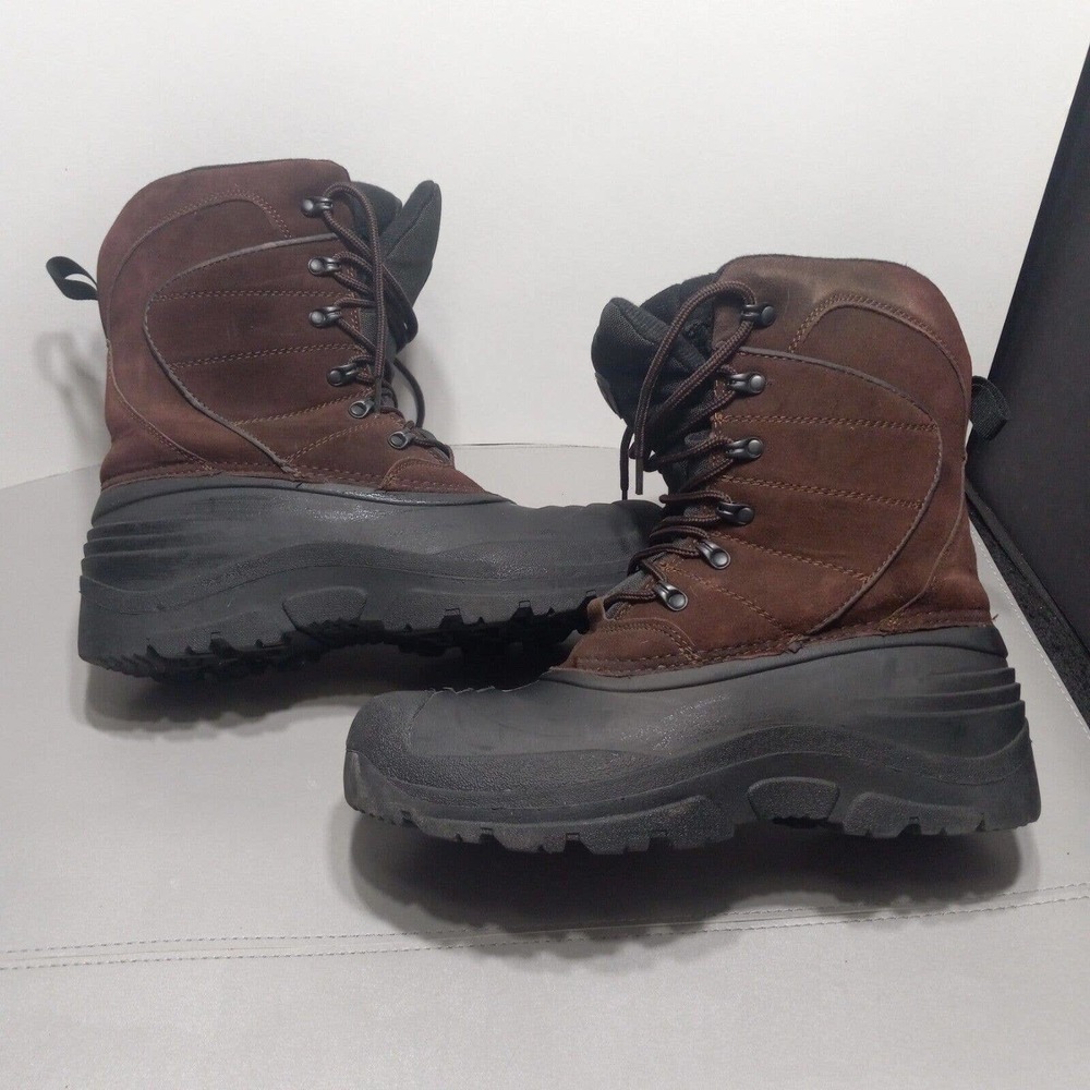 Quest Men's Winter Brown Boots- Size 11 thinsulate